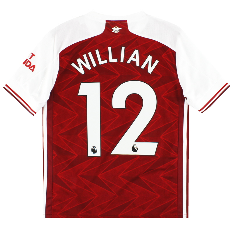 2020-21 Arsenal adidas Home Shirt Willian #12 L.Boys