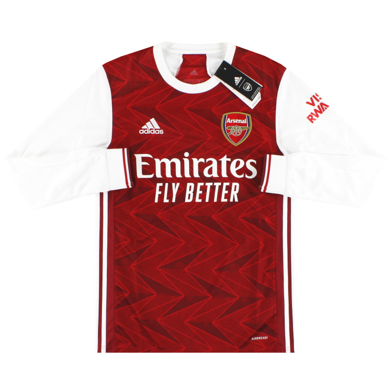 2020-21 Arsenal adidas Home Shirt L/S *w/tags* S - EH5817 - 4051043757389