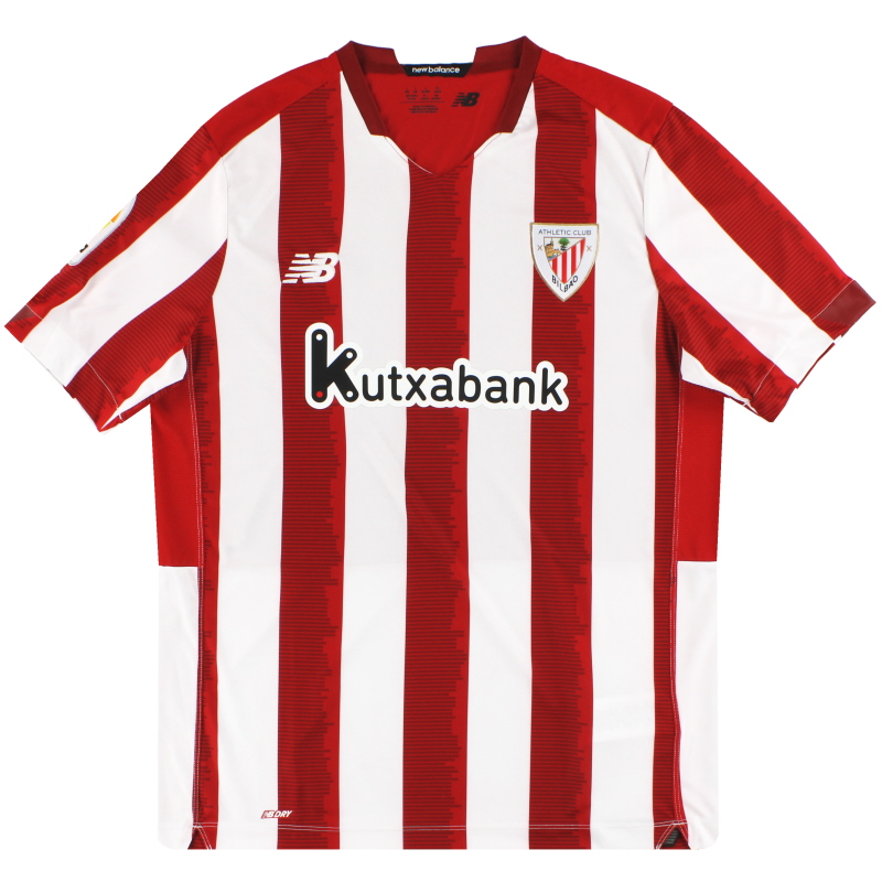 2020-21 Athletic Bilbao New Balance Home Shirt *As New* L - MT030135HME