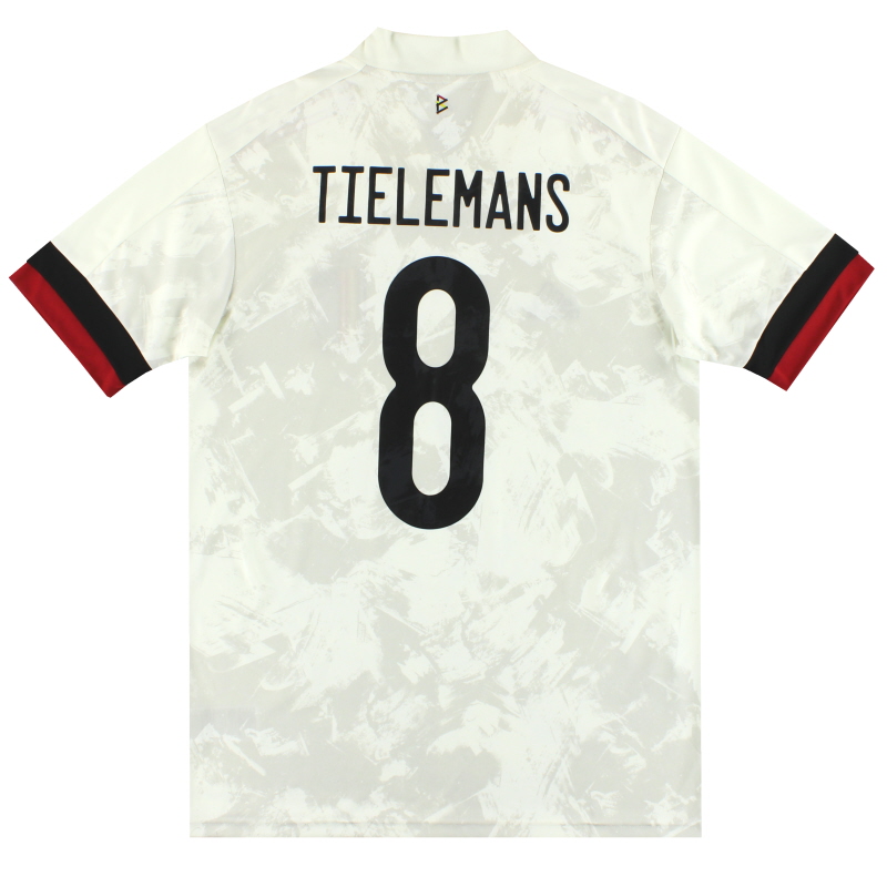 2020-21 Belgio adidas Away Shirt Tielemans #8 *Come nuovo* M - EJ8548
