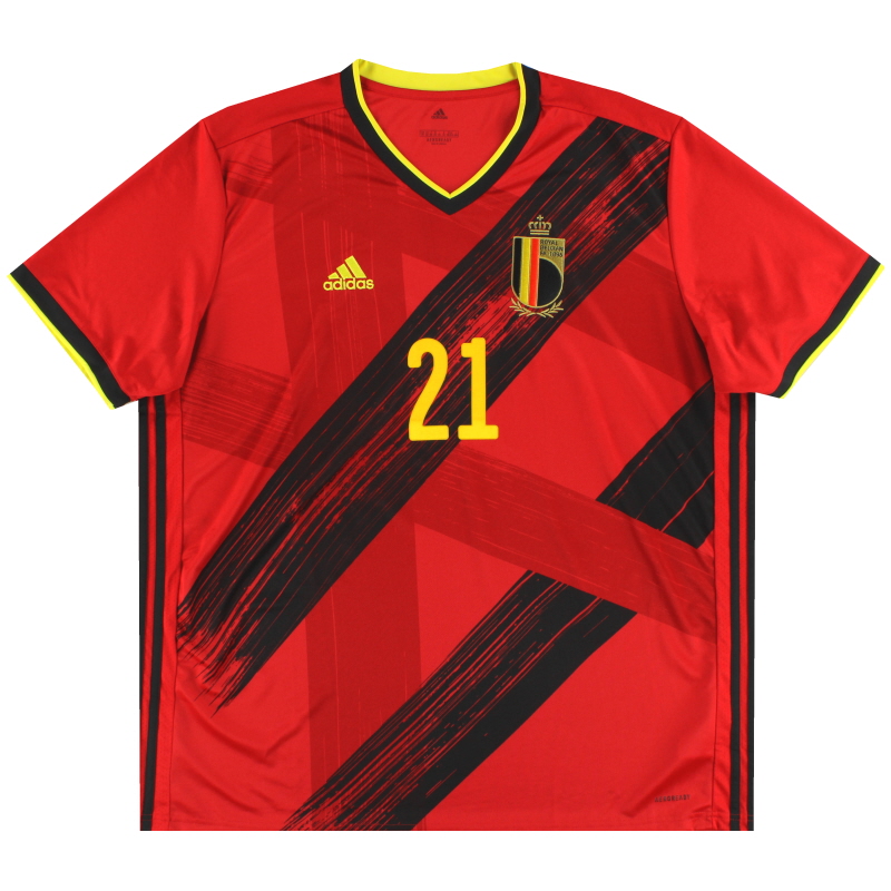 2020-21 Belgium adidas Home Shirt #21 *As New* XXL - EJ8546