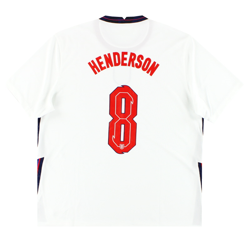 Kemeja Kandang Nike Inggris 2020-21 Henderson #8 *dengan tag* XL - CD0697-100 - 193654157029