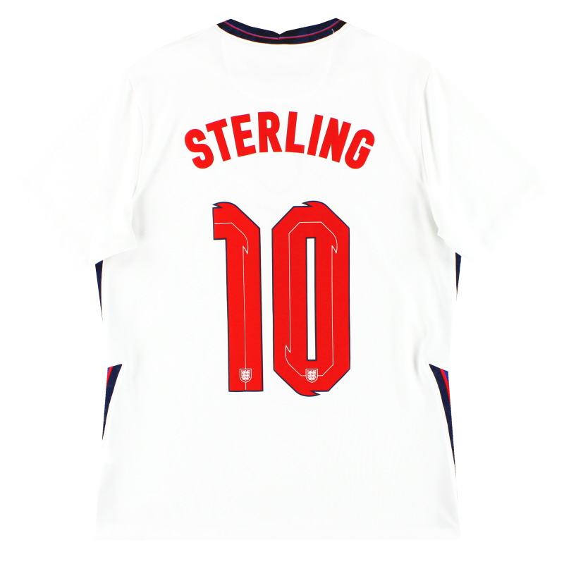 Maillot domicile Nike Angleterre 2020-21 Sterling #10 M - CD0697-100