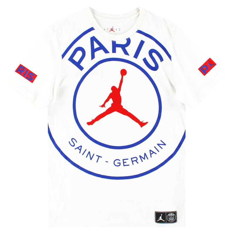 2020-21 Jordan x Paris Saint-Germain Logo T-shirt S - BQ8384-100