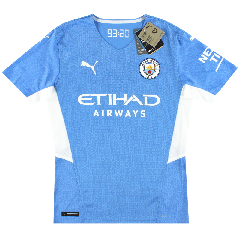 2021-22 Manchester City Puma Player Issue Home Shirt *w/tags* S - 759182-01