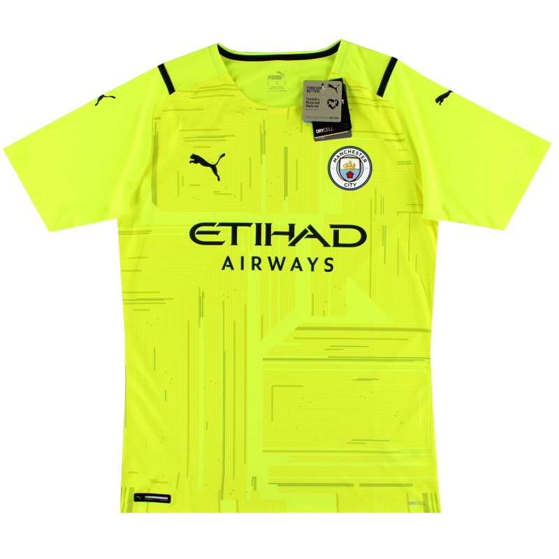 2021-22 Manchester City Puma Player Issue GK Shirt *w/tags* XL - 759185-99 - 4063699427455