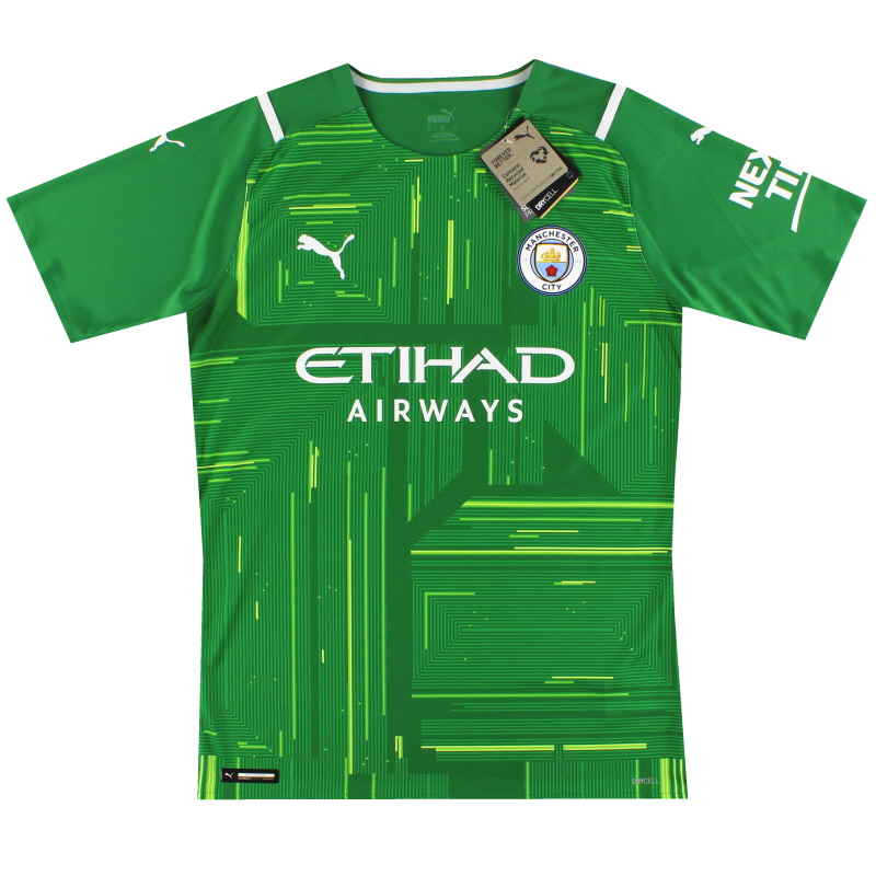 2021-22 Manchester City Puma Player Issue GK Shirt *w/tags* XL - 759185-51 - 4063699427066