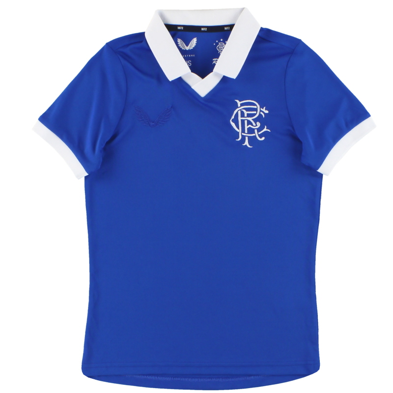 2020-21 Rangers Castore Retro Home Shirt *As New* S.Boys