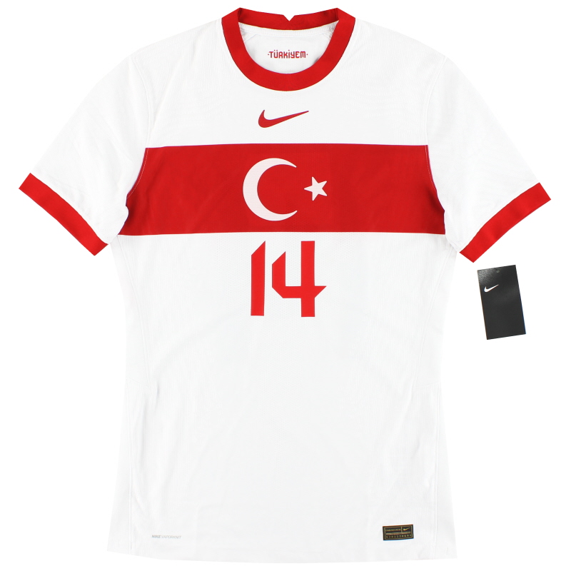 Camiseta de visitante Nike Vapor de Turquía 2020-21 n.º 14 *con etiquetas* M - CD8007-100 - 193654170622