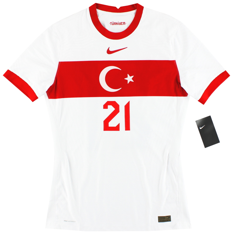 Camiseta de visitante Nike Vapor de Turquía 2020-21 n.º 21 *con etiquetas* M - CD8007-100 - 193654170622