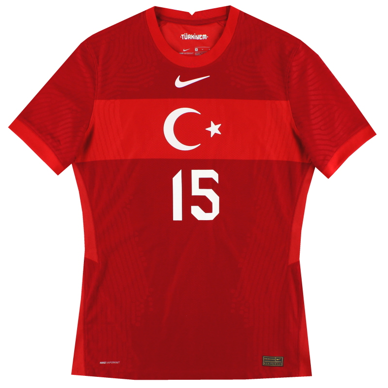 Camiseta de local Nike Vapor 2020-21 de Turquía n.º 15 *Como nueva* M - CD8006-687 - 193654170554