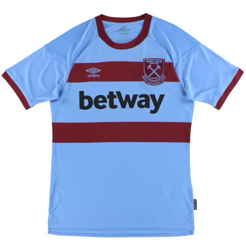 2020-21 West Ham Umbro ’125 Years’ Away Shirt *As New* XL.Boys