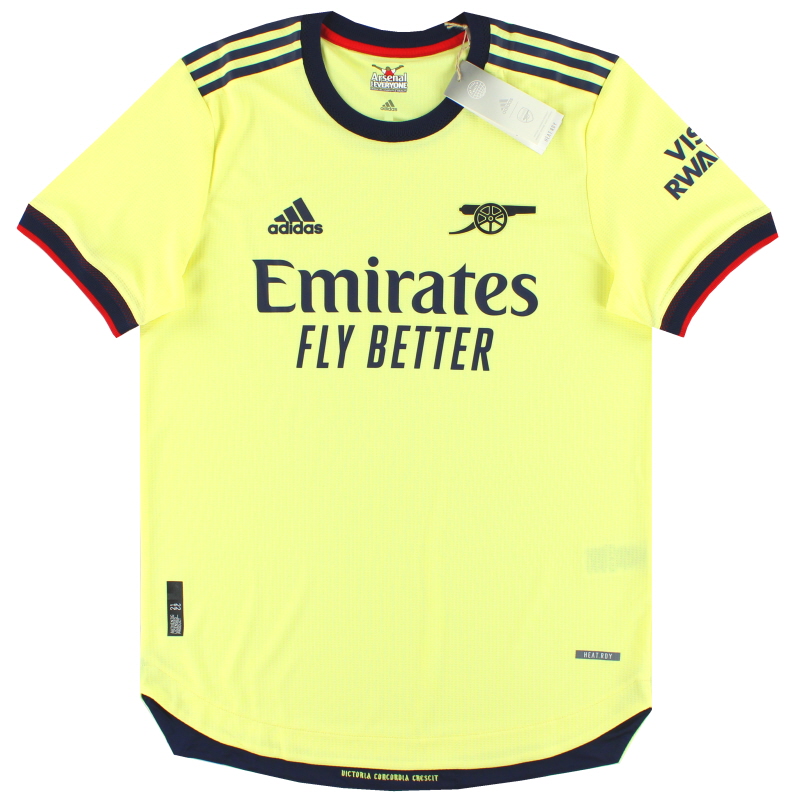 2021-22 Arsenal adidas Authentic Away Shirt *w/tags* S - GM0219 - 4064057372356