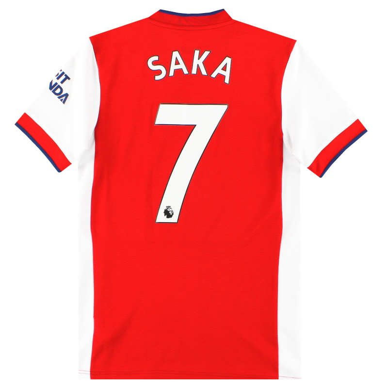 2021-22 Arsenal adidas Home Shirt Saka #7 XS - GM0217
