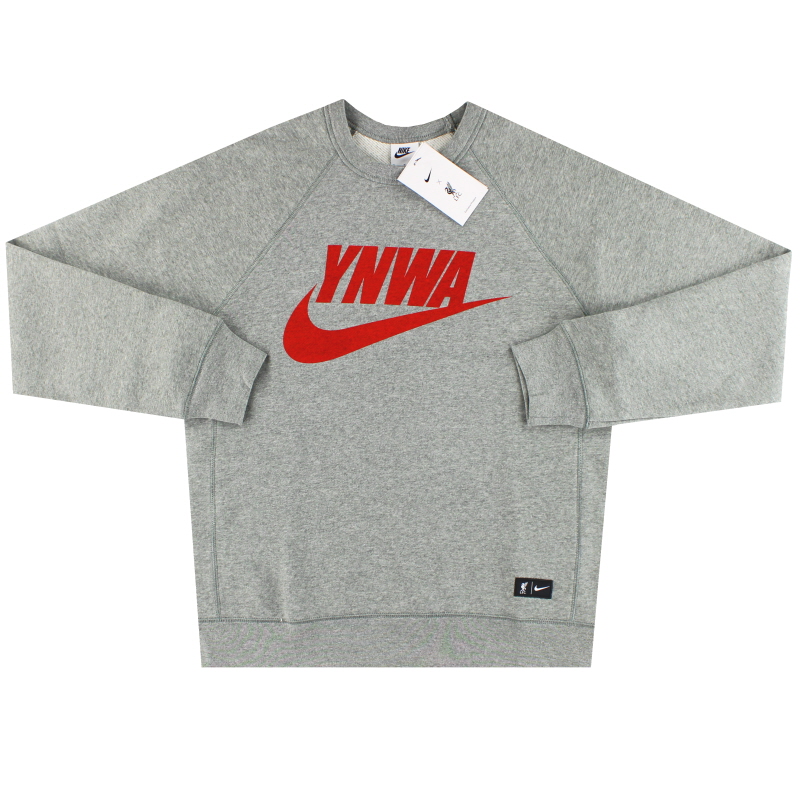 2021-22 Liverpool Nike NWS Heritage sweatshirt met ronde hals *BNIB* M - DD9747-002 - 194958613174