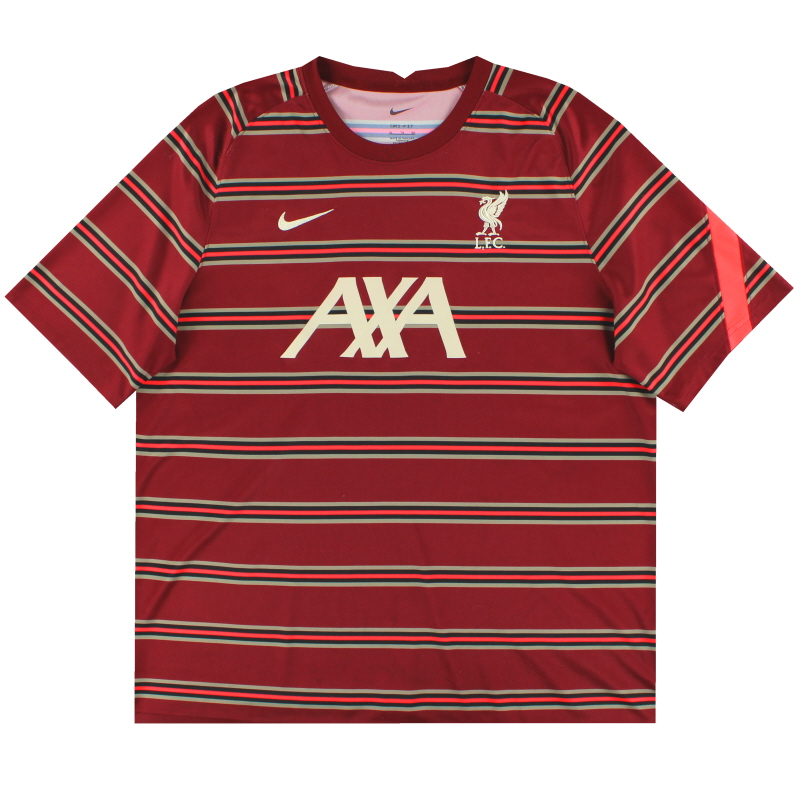 2021–22 Liverpool Nike Pre Match Trainingsshirt XL – DB0254-678