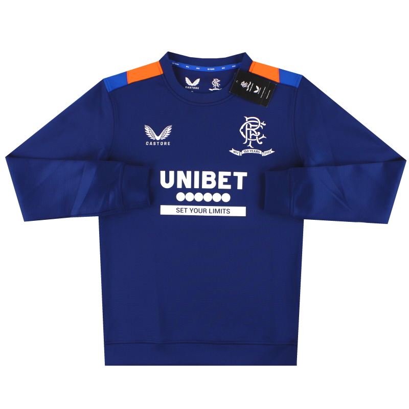 2021-22 Rangers ’150 Year Anniversary’ Castore Matchday Sweatshirt *w/tags* S