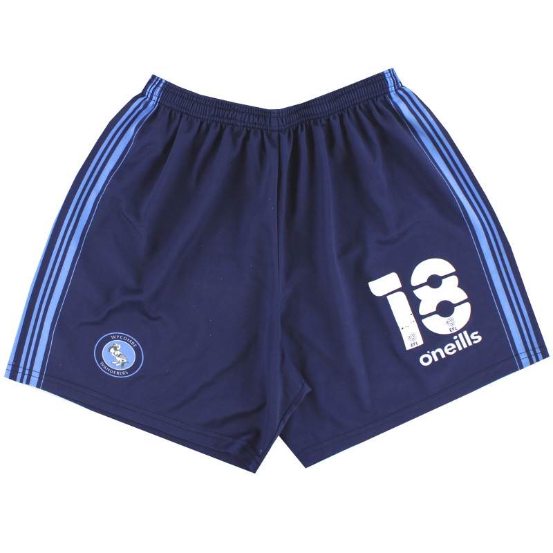 2021-22 Wycombe Wanderers O’neills Player Issue Home Shorts #18 XL