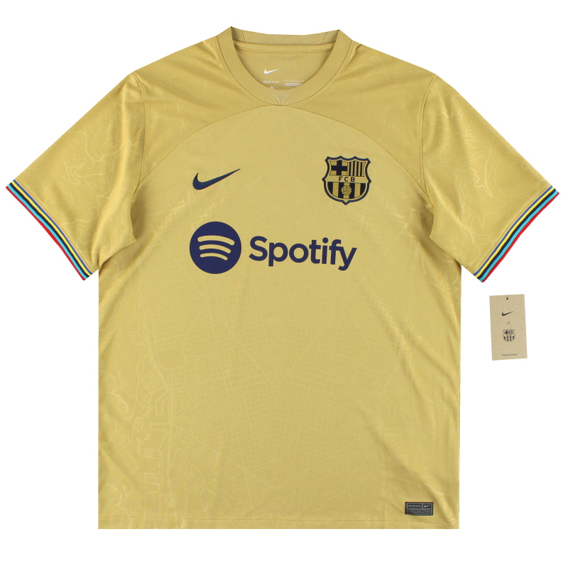2022-23 Barcelona Nike Away Shirt *w/tags* M - DJ7675-716 - 196156210018