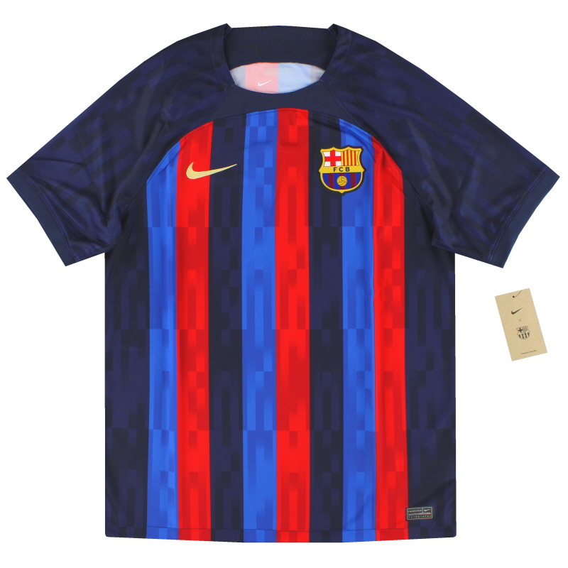 Домашняя футболка Nike Barcelona 2022-23 *с бирками* — DM1840-452 — 195867304115