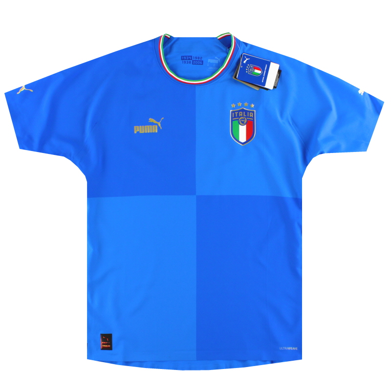 2022-23 Italie Puma Authentic Home Shirt *w/tags* - 765670-01 - 4064537639672