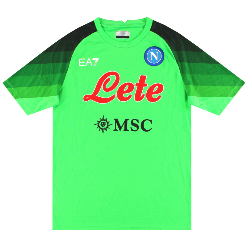 2022-23 Napoli EA7 European Goalkeeper Shirt *As New* XL 