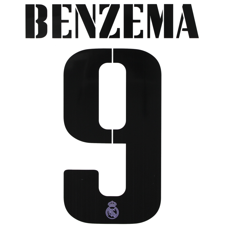 2022-23 Real Madrid Benzema #9 CL Home Name Set *BNIB*