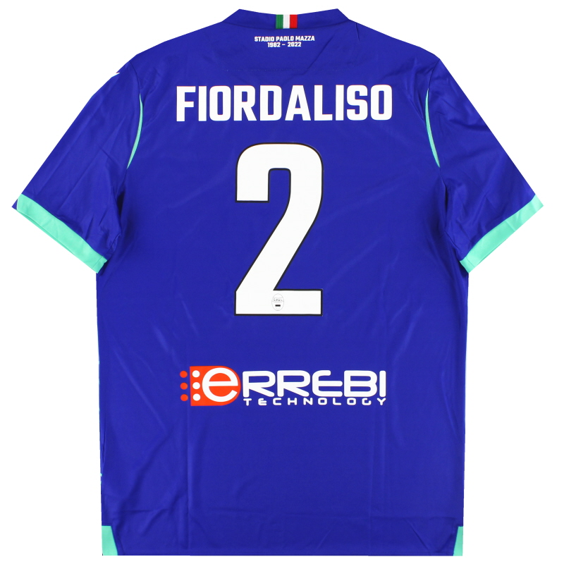 2022-23 SPAL Macron Player Issue Third Shirt Fiordaliso #2 *As New* L