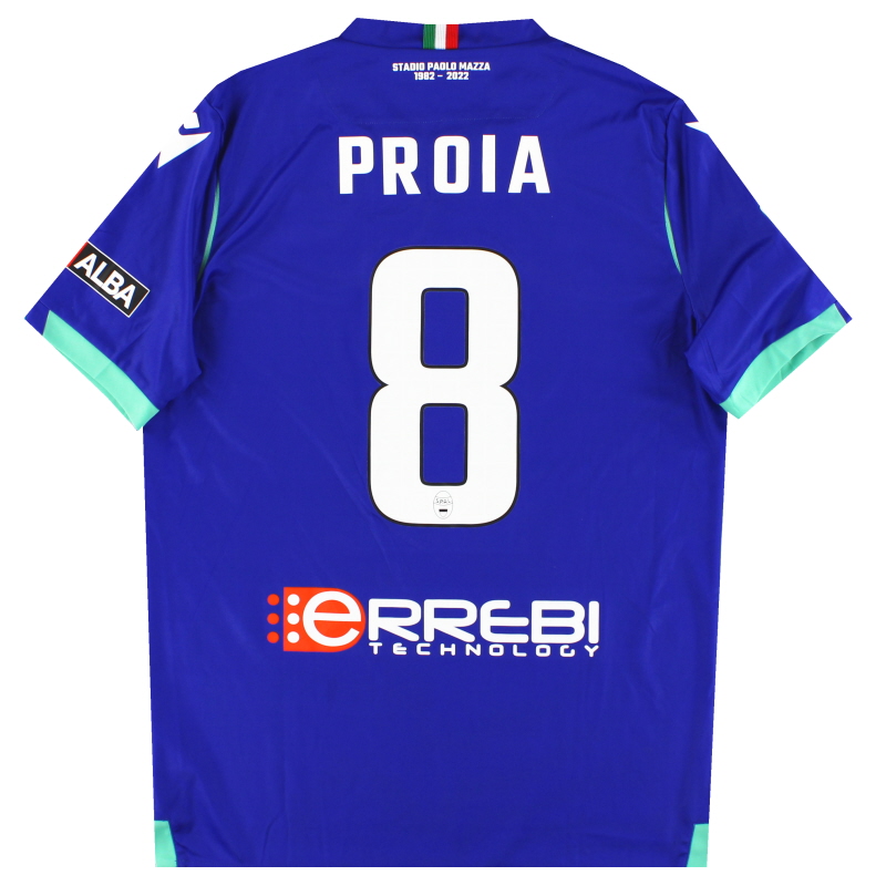2022-23 SPAL Macron Player Issue Third Shirt Proia #8 *As New* L - 58555563