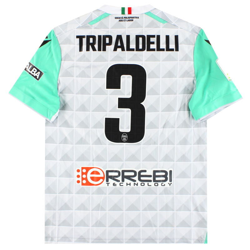 2022-23 SPAL Macron Player Issue Away Shirt Tripaldelli #3 *As New* L - 58555553