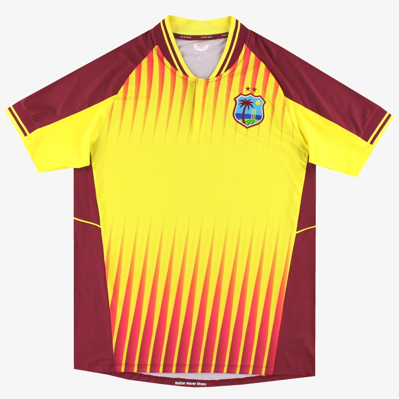 Camiseta de la Copa Mundial Castore T-2022 de las Indias Occidentales 20 *Como nueva*