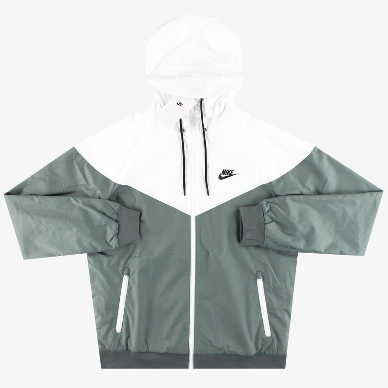 Veste à capuche Nike Windrunner en gris/blanc * avec étiquettes * - 727324-084 - 196153953253