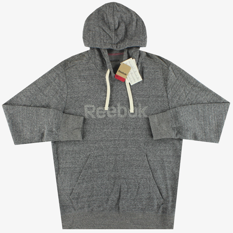 Reebok Extra Soft Mens EL Logo Grey Hoodie *BNIB*  - AA4471 - 4055015475929