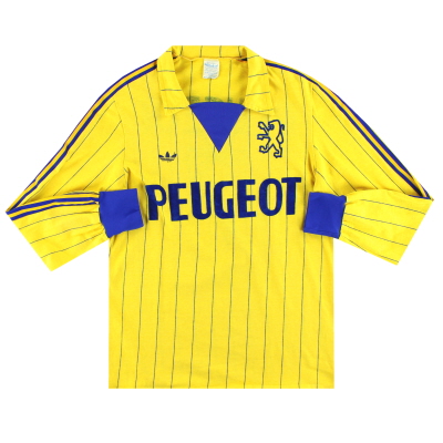 1981-82 Sochaux adidas Baju Rumah Edisi Pertandingan #4 L/SM