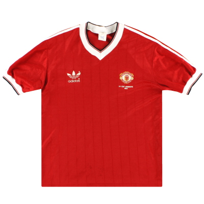 1982-84 Manchester United adidas 'FA Cup Winners' Home Shirt M
