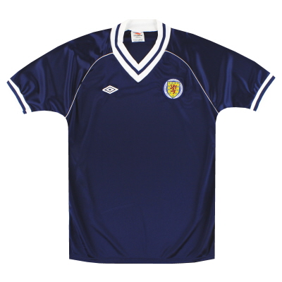 Camiseta de local Umbro de Escocia 1982-85 *Como nueva* M