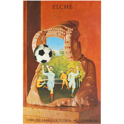 Poster Piala Dunia (Elche) Asli Spanyol 1982