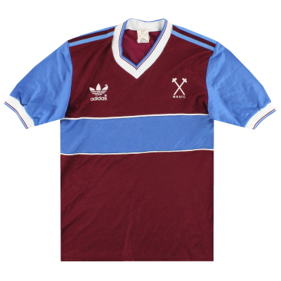 1983-84 West Ham Adidas Maillot Domicile M