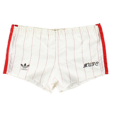 1984-86 Manchester United adidas Home Pantaloncini XS