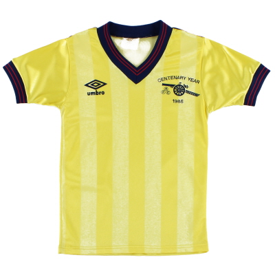 1985-86 Arsenal Hundertjahrfeier Auswärtstrikot S.Boys