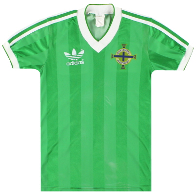 1985-86 Северная Ирландия Adidas Home Shirt L.Boys