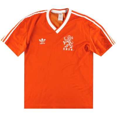 1985-88 Pays-Bas Adidas Maillot Domicile M