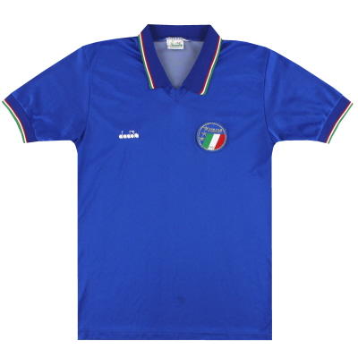 1986-90 이탈리아 Diadora 홈 셔츠 L