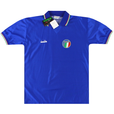 Kemeja Kandang Diadora Italia 1986-90 *dengan tag* L