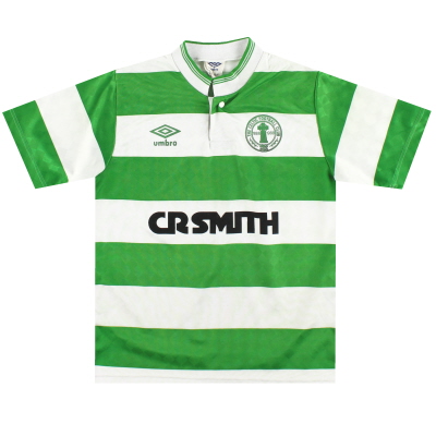 1987-89 Celtic Umbro Centenaire Domicile Maillot XL.Boys