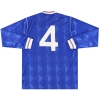 Домашняя футболка Macclesfield Umbro 'Wembley 1987' 89-89 гг., номер 4 L