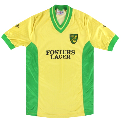Camiseta local de Norwich 1987-89 L
