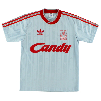 1988-89 Liverpool adidas Auswärtstrikot L.