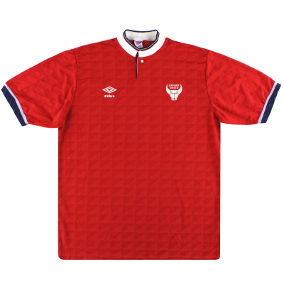 1988-89 Oxford United Umbro Auswärtstrikot L.
