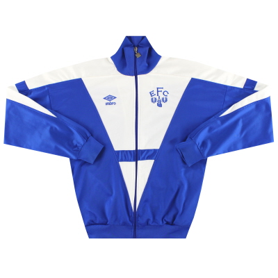 1988-90 спортивная футболка Everton на молнии с принтом Umbro *Мятный* S